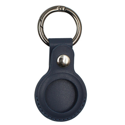 Airtag Compatible Leather Case Keychain Protective Sleeve, multiple colors, keep track of belongings 