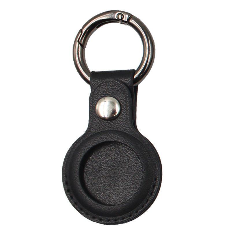 Airtag Compatible Leather Case Keychain Protective Sleeve, multiple colors, keep track of belongings 