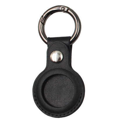 Airtag Compatible Leather Case Keychain Protective Sleeve, multiple colors, keep track of belongings 