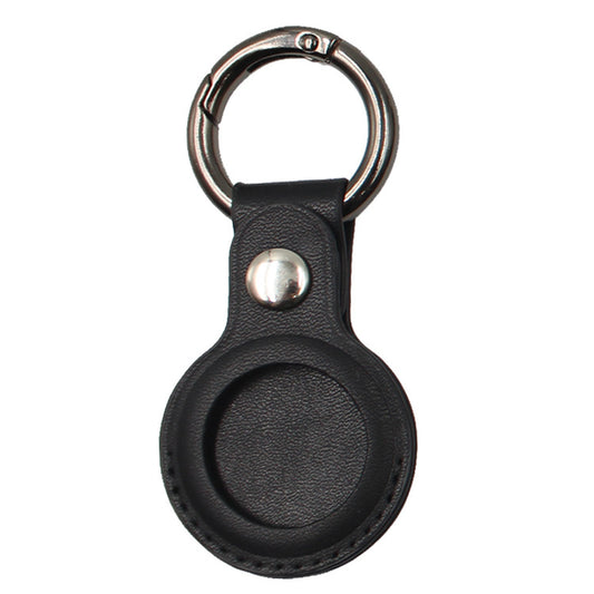 Airtag Compatible Leather Case Keychain Protective Sleeve, multiple colors, keep track of belongings 