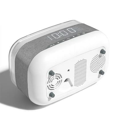 Intelligent Multifunctional Alarm Clock, Bluetooth Speaker, Wireless Charger Fast Charge, Clock, Atmosphere Night Light Home Decor