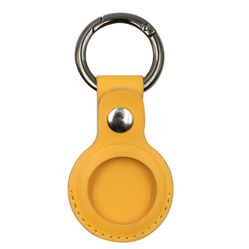 Airtag Compatible Leather Case Keychain Protective Sleeve, multiple colors, keep track of belongings 