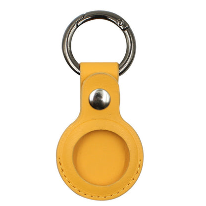 Airtag Compatible Leather Case Keychain Protective Sleeve, multiple colors, keep track of belongings 