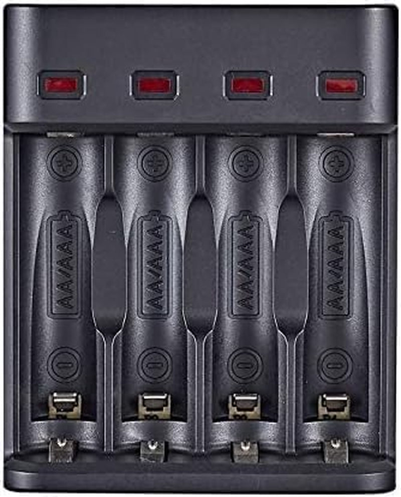 4 Slot Battery Charger for AA/AAA Batteries Nimh Battery Charger USB Universal Rechargeable Battery Charger